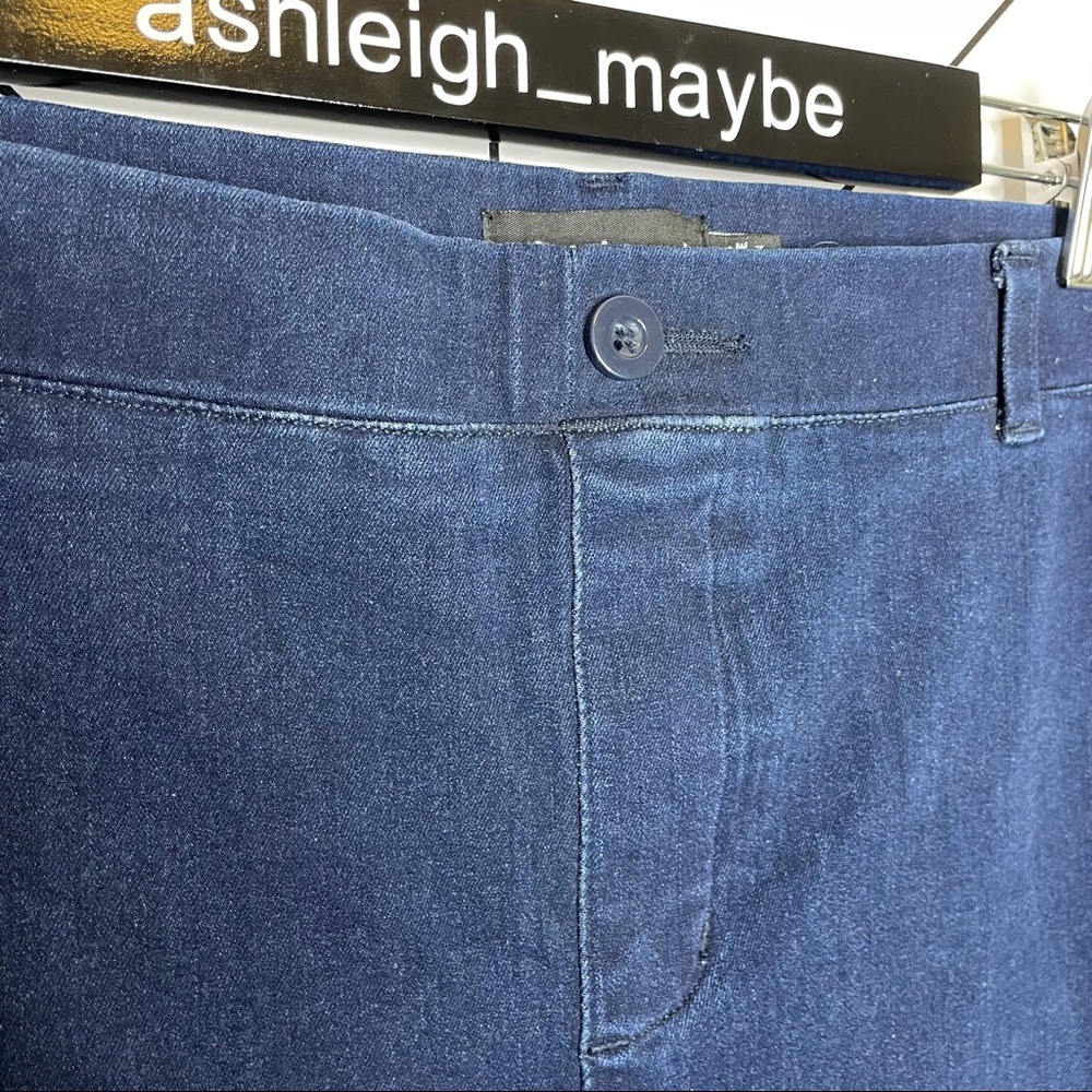 Betabrand | Bootcut Denim Yoga Pants Pull On Stretch Jeans Size 2XL PETITE - Picture 6 of 13